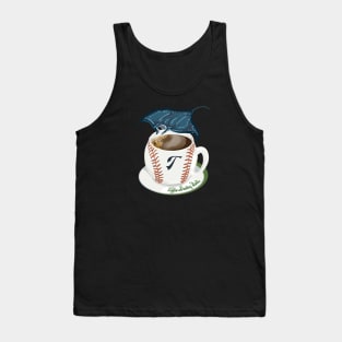 Coffee Breaking Ball Manta Ray withT! Tank Top